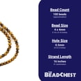 thumbnail image 4 of The Bead Chest Round Tiger Eye Beads (4mm), 4 of 4