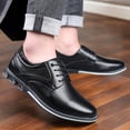 thumbnail image 4 of Zapatos Cómodos para Vestir Hombres Pisos Oficina Antideslizantes Transpirables, 4 of 9