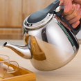 thumbnail image 5 of 2X 1.2L Tetera de Cocina de Inducción Herramientas Creativas de Cocina Hervidor de Agua de Acero Inoxidable Hervidor de Café de Fondo Plano, 5 of 5