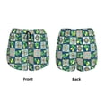 thumbnail image 4 of Disketp Lemon and Leaves Print Women's Shorts Workout Shorts for Athletic Gym Running Shorts with Phone Pockets Medium, 4 of 8