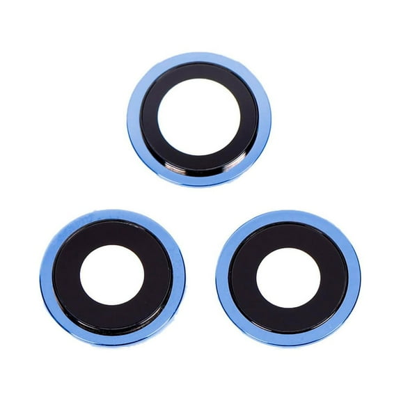 Replacement Rear Camera Glass Lens With Cover Bezel Ring For Apple iPhone 12 Pro - Pacific Blue