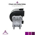 thumbnail image 6 of 4" x 2.5" Cantilever Gate Roller | with Poly Wheel & Safety Cover | Chain Link Gate Rollers | Heavy Duty for Sliding Gates | Industrial Design | Set of 4, 6 of 8