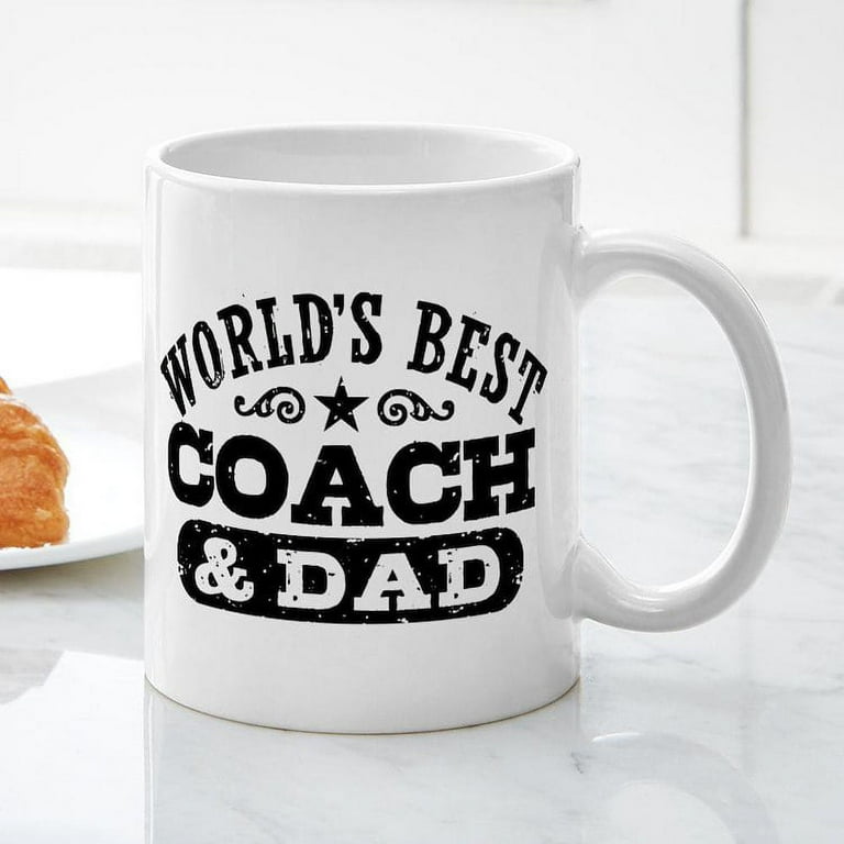CafePress World s Best Coach Dad Mug 11 oz Ceramic Mug