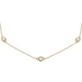 thumbnail image 2 of SZUL Women's 2 Carat TW Bezel Set Diamond Station Necklace in 14K Yellow Gold, 2 of 6