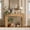 1.2m Annual Ring Oak Color, variant on 47 Inch Long Console Table for Entryway, Slim Narrow Entrance Hall Table, Farmhouse Wood Sofa Table Behind Couch for Living Room Foyer, Rustic Natural