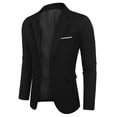 thumbnail image 3 of COOFANDY Casual Slim Fit One Button, Blazer & Sport Coat & Suit Jacket, Men's, 3 of 6