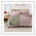 thumbnail image 3 of Floral Cotton Quilt Set - Lightweight, Soft, All-Season - 2-Piece Reversible Scalloped Bedding Set (Twin / Twin XL, Floral Dusk), 3 of 6