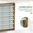 thumbnail image 4 of HOMCOM 7-Storey Wall Shelf Display Cabinet, Shot Glass Display Case, 4 of 10