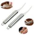 thumbnail image 6 of Shrimp Deveiner Tool 2PCS Stainless Steel Kitchen Gadget 7.87x0.79x0.79in,Effortlessly Remove Veins Quick Clean Prep Seafood Lovers Home Cooks(Silvery), 6 of 9
