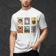 thumbnail image 2 of Men T Shirts Halloween Casual Multi Cartoon Printing Short Sleeve Crew Neck Tees Comfortable Stretchy Loose Sports Summer Shirts for Men White XL, 2 of 5