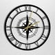 thumbnail image 4 of Reloj de pared con dirección de brújula, reloj de pared silencioso acrílico, relojes decorativos de para , , el, 4 of 9