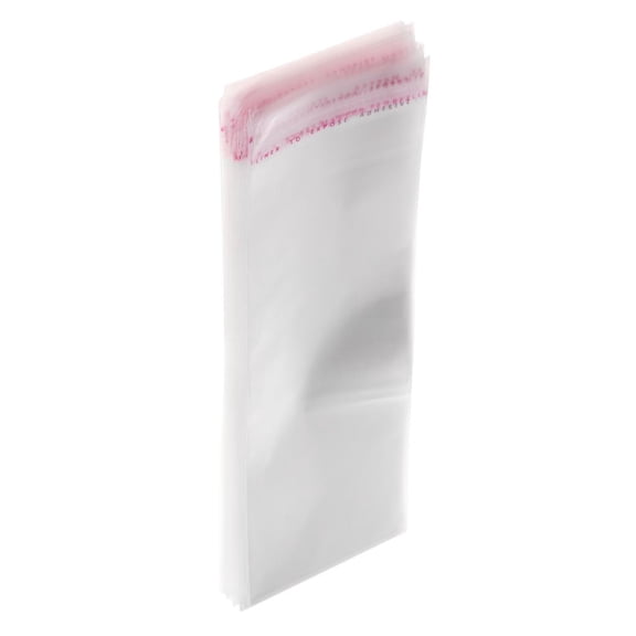 Bolsas transparentes para violonchelo, embalaje de celofán, para panadería, 7.1 x 2.4 pulgadas Sunnimix Bolsas planas transparentes que se pueden volver a sellar