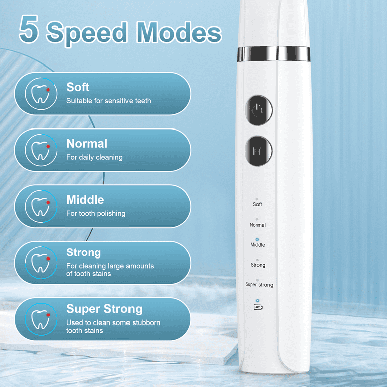 Nexpure Tooth Polisher, Teeth Whitening Kit with 5 Brush Heads photo 8