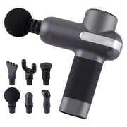 Deep Tissue Massage Gun, Brushless Motor with 5 Speeds 2034-2984 RPM, 6 Massage Heads, 2500mAh Battery, USB-C Charging, 18kg Thrust for Post-Workout Recovery
