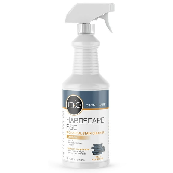 MB Stone Care Hardscape BSC Headstone Cleaner for Headstones, Tombstones, Memorials & Grave Cleaning, Spray, 1 Quart