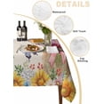 thumbnail image 2 of Spring Groundhog Table Cloth, Waterproof Tablecloth for Rectangle Tables, Watercolor Sunflower Botanical Rustic Reusable Washable Fabric Table Cover for Restaurant Kitchen Dining Tables 60"x120", 2 of 9