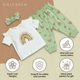 thumbnail image 3 of Chick Pea Baby Girl 3 PC French Terry Jogger Set, Sizes Newborn-24 Months, 3 of 6
