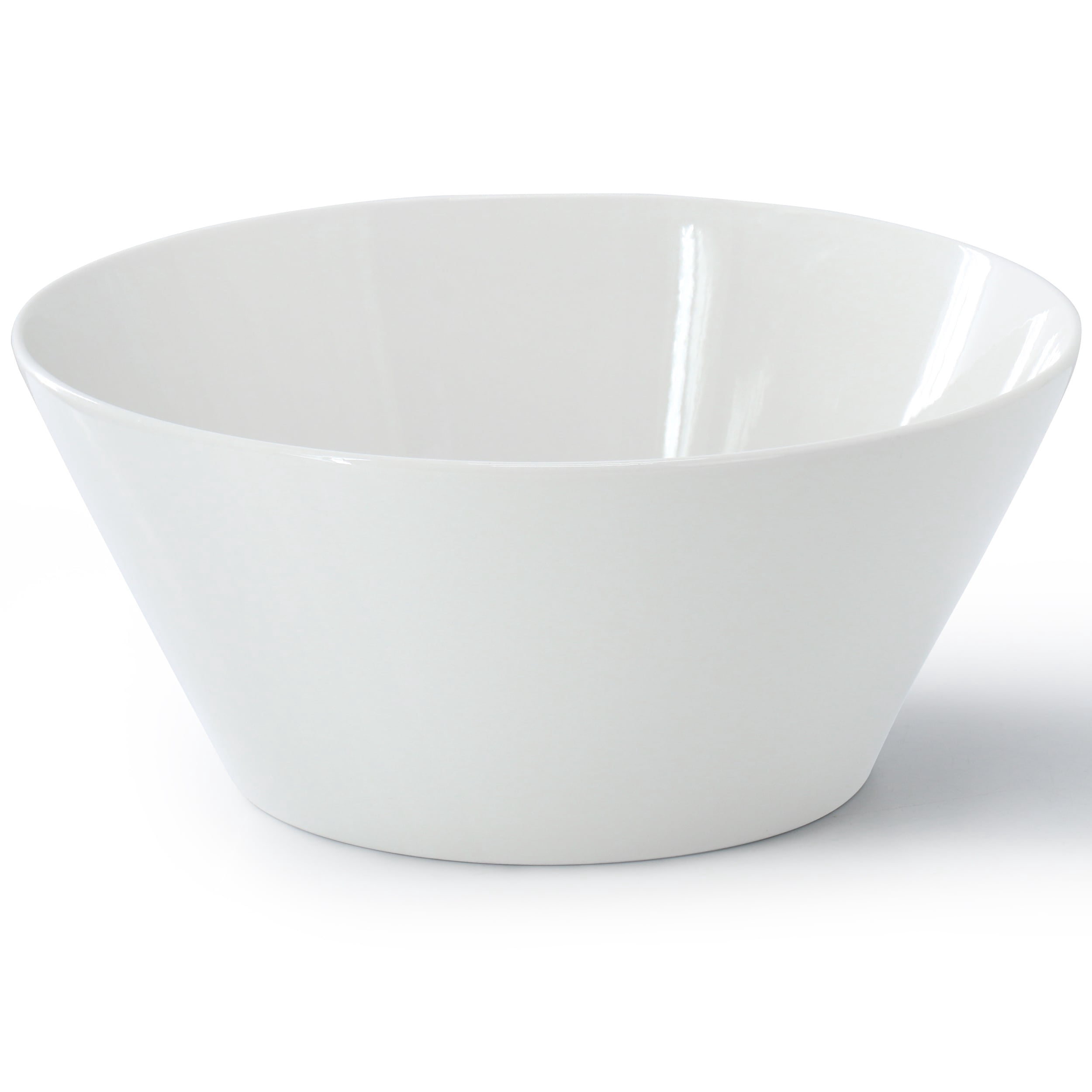Gibson Home 142751.01 9.4 in. Great Essentials Round Fine Ceramic Meal Bowl, White