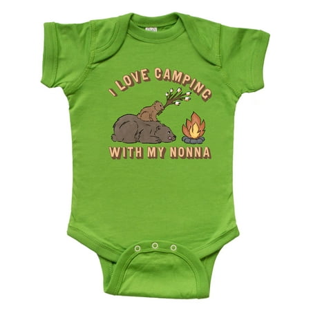 

Inktastic I Love Camping With My Nonna Gift Baby Boy or Baby Girl Bodysuit