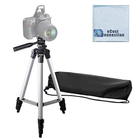 Tripods For Nikon Digital Cameras 50 Inch Aluminum Camera Tripod For Canon, Nikon, Sony, Samsung, Olympus, Panasonic & Pentax + eCost Microfiber ()