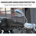 thumbnail image 2 of Unique Bargains 1 Set Universal Coffin Cut Large Motorcycle Handlebar Hand Guards Replacement Black Plastic, 2 of 7