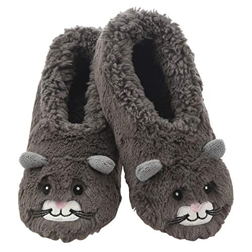 Snoozies Womens Slippers Animal Furry Foot Pals 