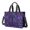 Astronaut and Mushroom Purple Pattern, variant on Alien Peace Sign Iridescent Pattern Canvas Messenger Tote Bag, Teacher Tote with Multi Pockets & Removable Strap, Durable Canvas Gifts for Women Men Teacher Nurse