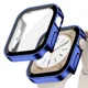 thumbnail image 3 of Vidrio + cubierta para la serie de estuches de Apple Watch 8 7 6 5 4 se 44 mm 40 mm 41 mm 45 mm Protector de pantalla de borde recto Accesorios para Apple Watch, 3 of 5