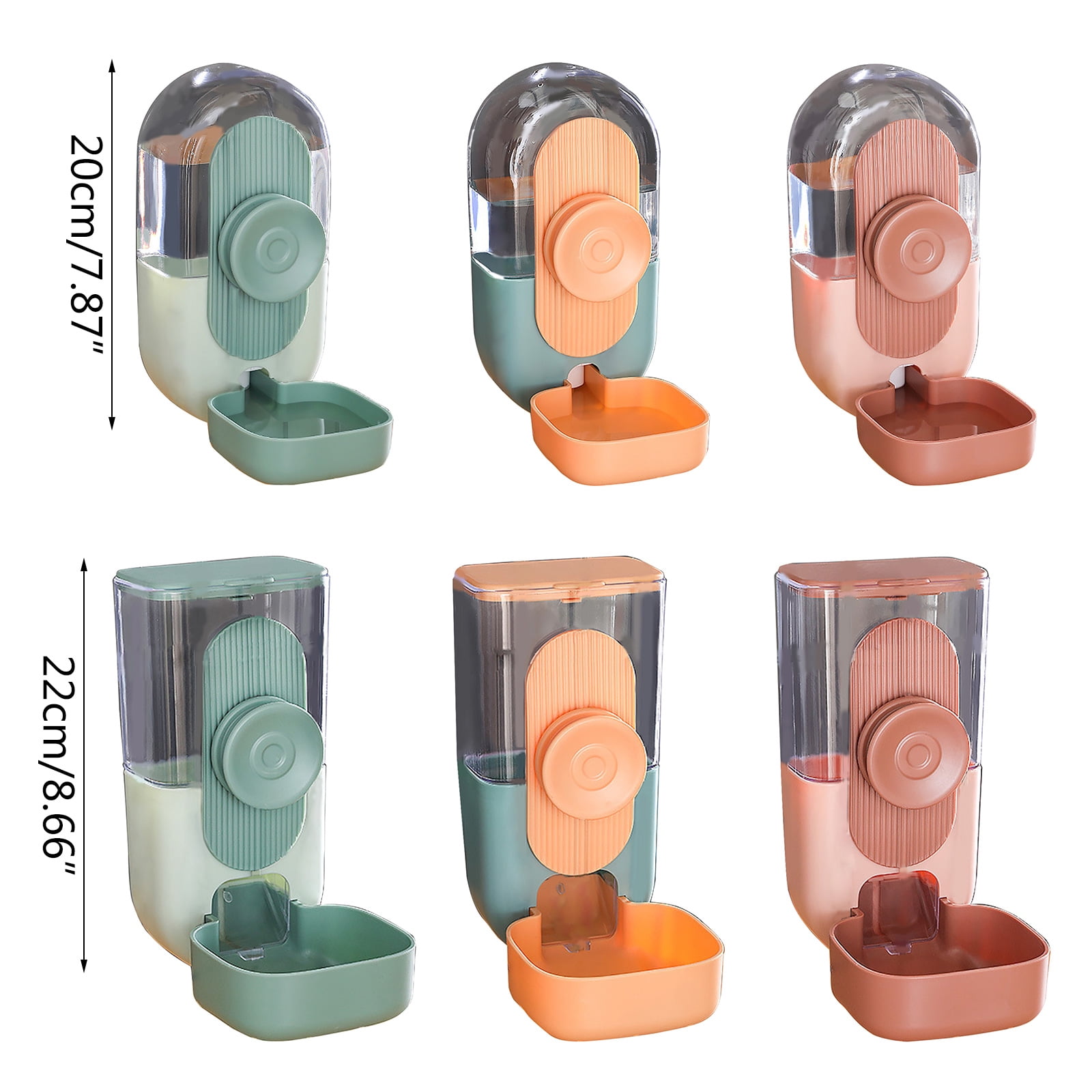 Pet Feeder and Waterer Self-Dispensing Feed Automatic Feeders 29oz 27oz Water Dogs Cats Bowl