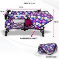 thumbnail image 3 of fash n kolor Juego de Cuna para Bebé con Manta de Moisés Pack n Play y Bolsa de Transporte para Muñeca Juego de Cuna para Bebé para Niños, 3 of 5