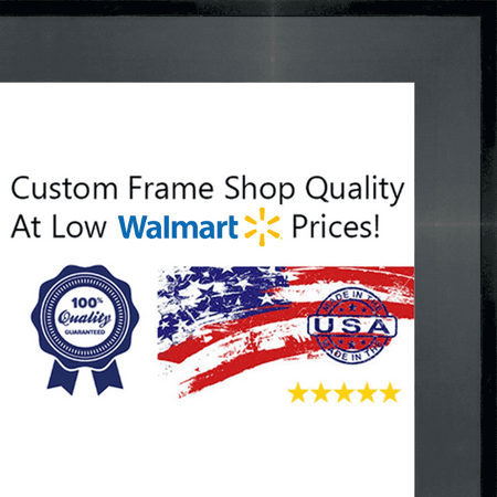 13x19 2" Black SoHo Solid Wood Frame - Great for Posters, Photos, Art Prints, Mirror, Chalk Boards, Cork Boards and