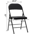 thumbnail image 5 of Spandex Folding Chair Cover for Wedding Party Dining Banquet Event Spandex Dining Room Chair Covers Stretch golden, 5 of 5