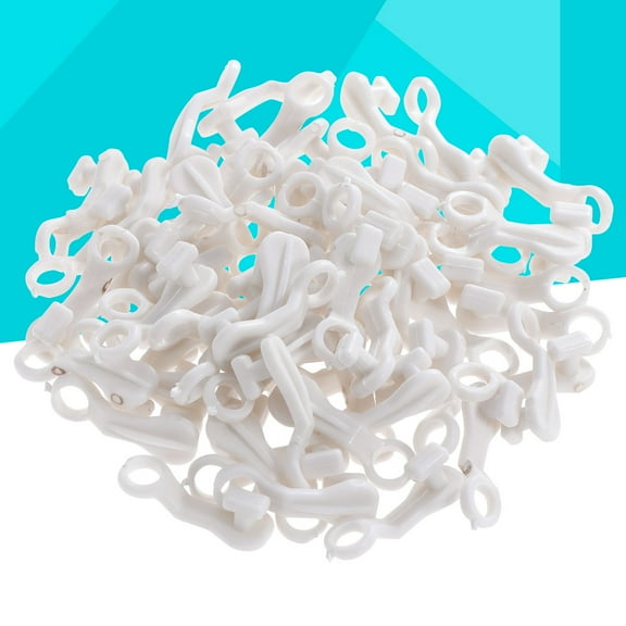 SOPOTUTU Plastic Curtain Track Gliders Slim Design 100 Pieces Curtain Accessories for Smooth Sliding