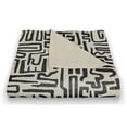thumbnail image 3 of Creative Products Black Maze Lines 50 x 60 Coral Fleece Blanket, 3 of 3