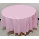 thumbnail image 1 of Nvzi 5pcs Pink 83.85 Inch Disposable Plastic Tablecloths Round Table Cloth Plastic Table Cover for Parties, 1 of 5