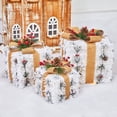 thumbnail image 6 of Dmlowu Christmas Decorations Lighted Gift Box - White Christmas Lights Gift Boxes Set of 3, Pre-Lit Gift Boxes with Lids for Presents Holiday Party Christmas Tree Decorations, 6 of 8