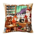 thumbnail image 2 of Funda De Almohada De Lino Funda De Cojín Decorativa Navideña De Lino De 45.7x45.7cm Con Estampado Animal Para Decoración Del Hogar (1 Unidad) Rkxzt, 2 of 6