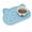 Light Blue, variant on Cat Food Mat, Silicone Pet Feeding Mat for Floor Non-Skid Waterproof Dog Water Bowl Tray, Easy to Clean Pet Placemat,Pink 17" x 9"