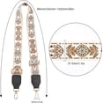 thumbnail image 4 of Flower Pattern Polyester Adjustable Bag Handle 34-56Inch Long 1.5Inch Wide with Iron Swivel Clasps, 4 of 5