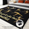 thumbnail image 4 of Machine Washable Rug 6x9 ft Washable Area Rugs Rudder Sailboat Starfish Shell Lighthouse Non Slip Carpet for Living Room Bedroom, Carpet Stain Resistant, Home Decor Office, 4 of 7