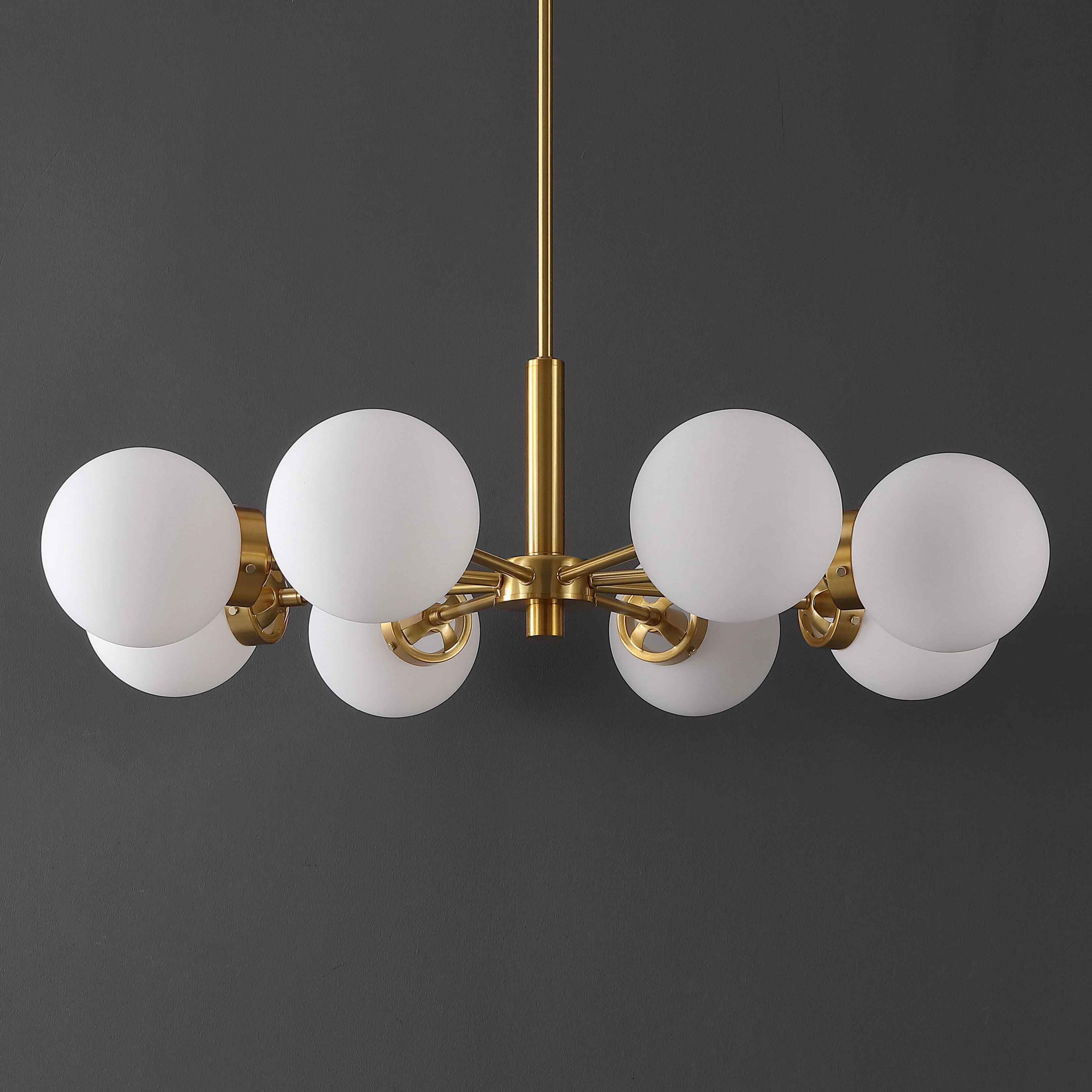 Safavieh 8-Light Mid-Century Modern Iron Gold Sputnik Chandelier