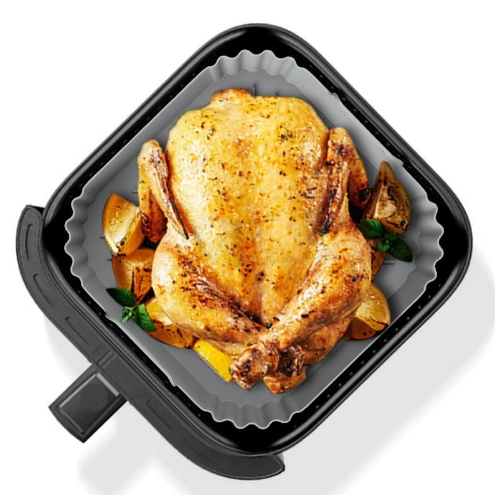 22.5cm Silicone Air Fryer Liners Reusable Non-Stick Basket for Ninja AF181 AF180 AF141 AF140 Other 5-8QT Air Fryer Accessories