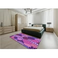 thumbnail image 5 of Ahgly Company Machine Washable Indoor Rectangle Transitional Purple Area Rugs, 7' x 10', 5 of 7