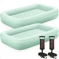 thumbnail image 1 of Intex Kids Travel Inflatable Air Mattress with Raised Sides & Pump (2 Pack), 1 of 12