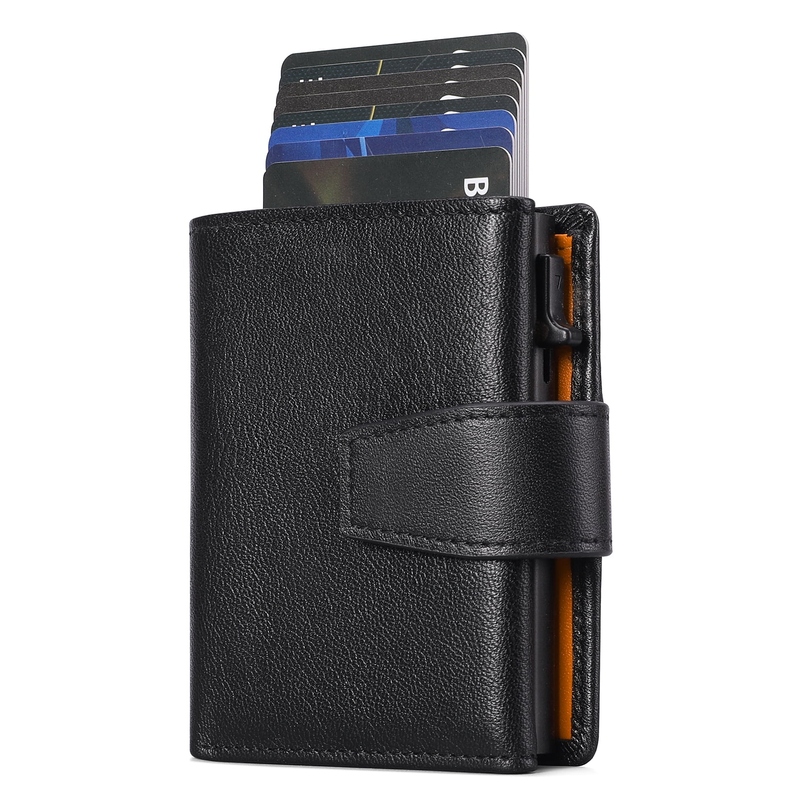 Sendefn Pop up Wallet for Men Card Holder RFID Blocking Leather Wallets