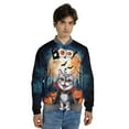 thumbnail image 4 of Happy Halloween Vampire American Shorthair BOO with Pumpkins Fun and Spooky All Over Print 3D Baseball Jacket Cat Lover Kitten Owner Gifts Bomber Jacket Softball - 00018, 4 of 6