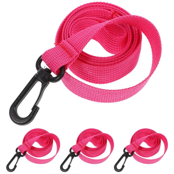 LEORX 4Pcs Toddler Safety Walking Leash Pink Nylon for Kids Tracking Location