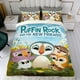 thumbnail image 4 of Puffin Rock Conjunto de sábanas temático, trío de piezas, cómodo y amigable con la piel, diseño único, regalo de decoración para el hogar para familiares, amigos y fans,135cm *200cm, 4 of 6