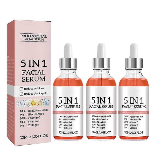 3 piezas de suero potenciador de colágeno yuxing 30 ml antienvejecimiento corrector de manchas oscuras