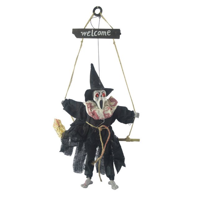 1 Uds colgante de Halloween fantasma resplandeciente llamado bruja decoración calavera fantasma truco aterrador Prop (negro) JFHHH pequeña